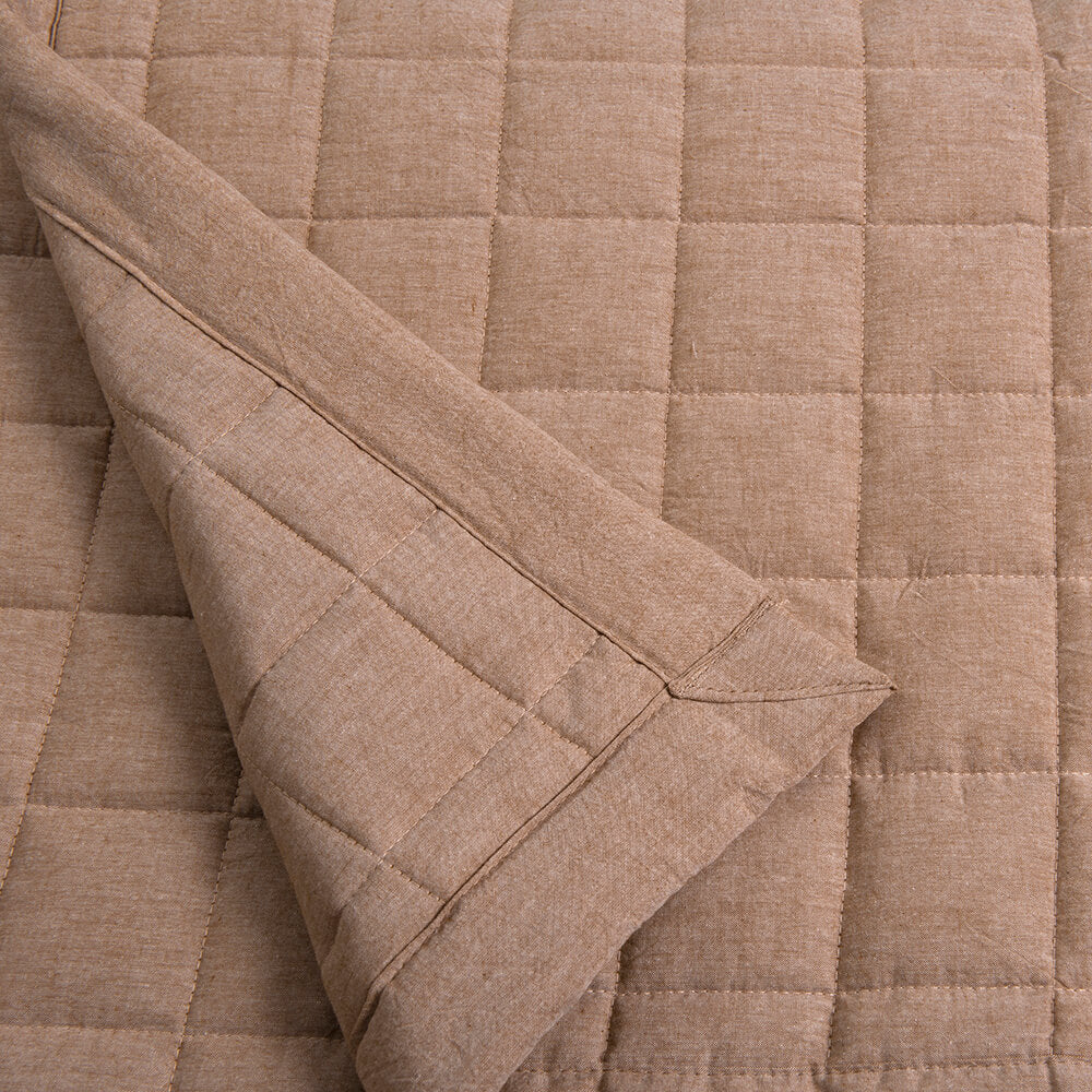 Cubrecama Quilt Oxford King Ocre - Image 4